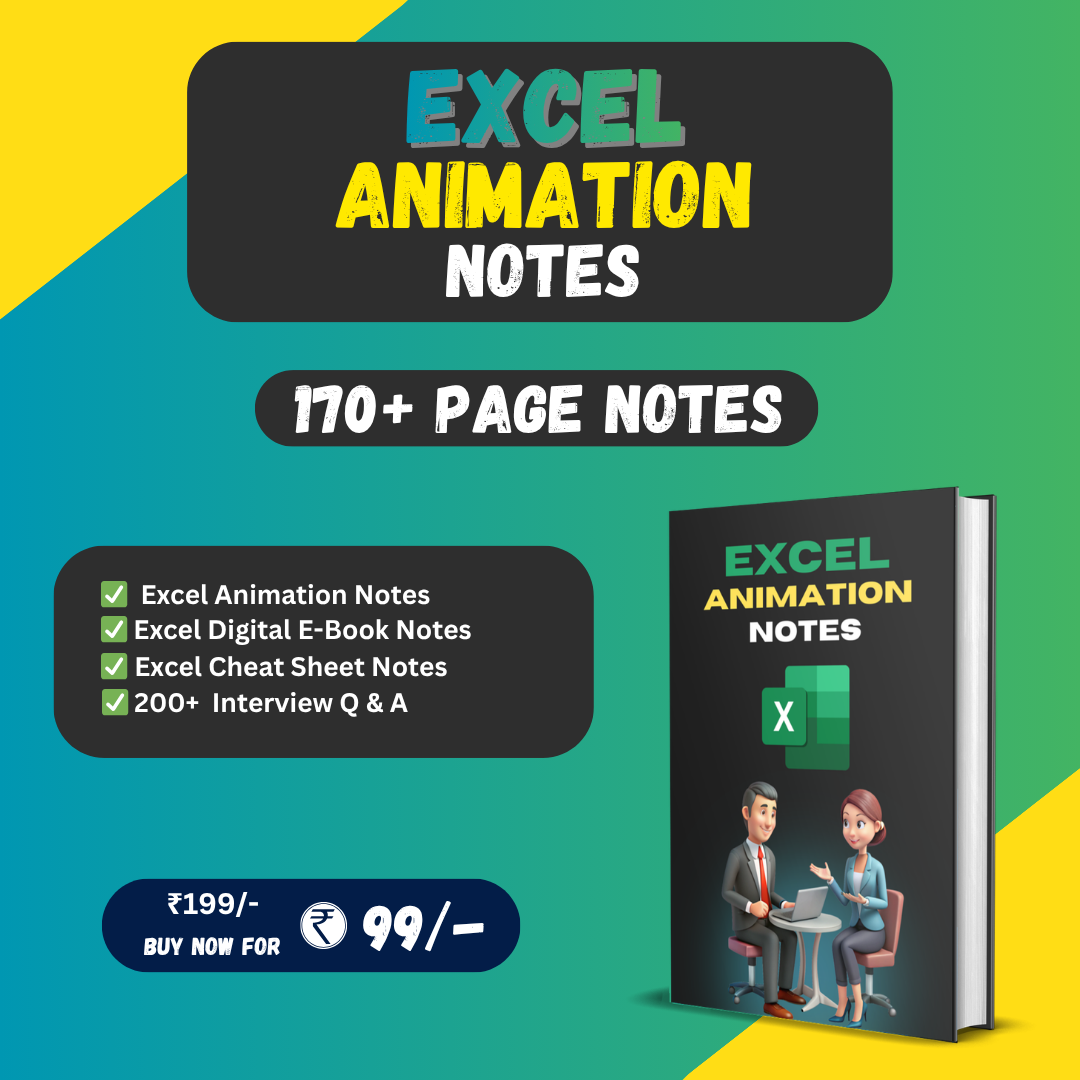 Excel – Animation NOTES